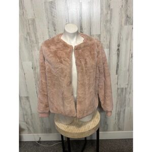 Pink cardigan sweater